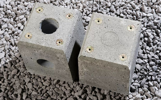 Concrete foundation blocks